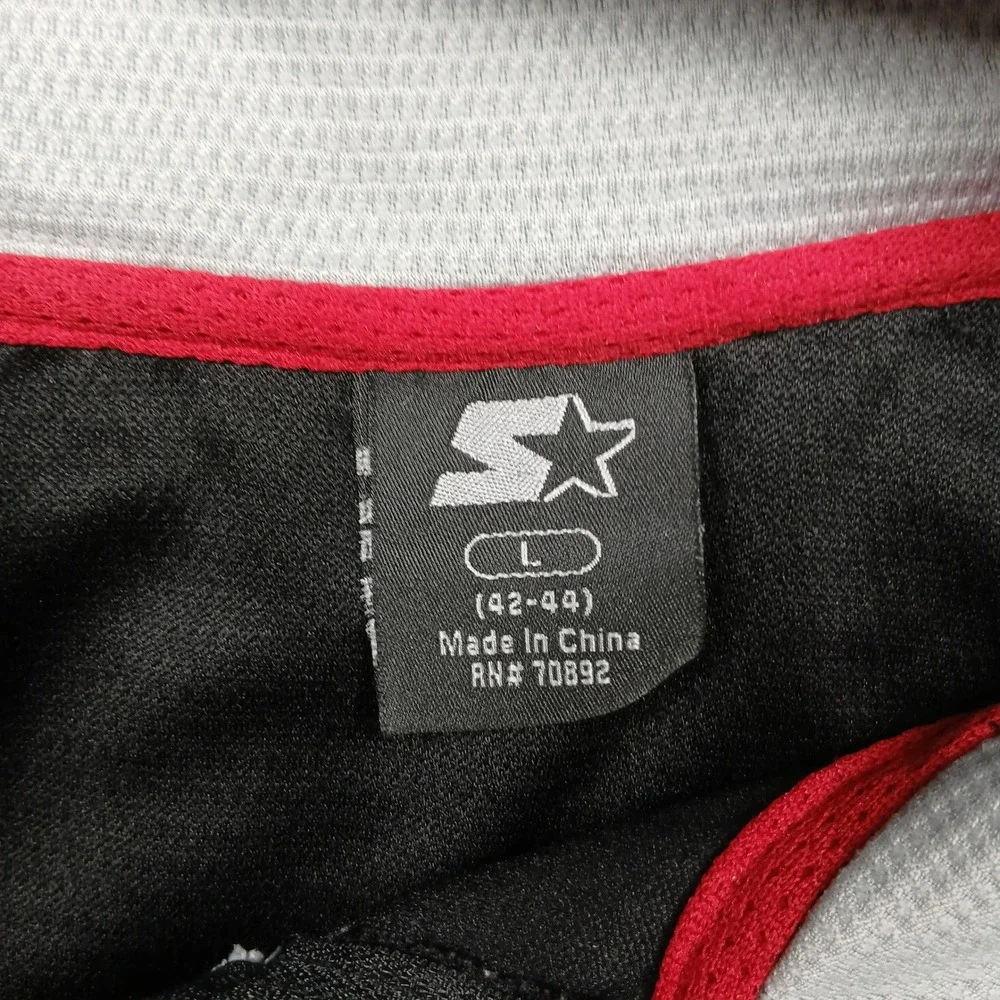 Starter Track Jacket‎ Men's L Black White Stripe Full Zip Retro Y2K Athleisure